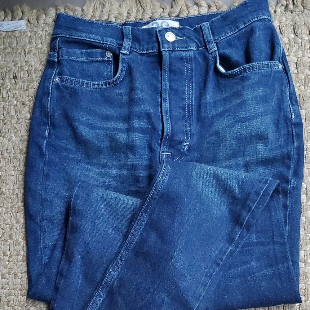 🆕️ We the Free People Ultra High Rise hi waisted Skinny jeans dark Button fly